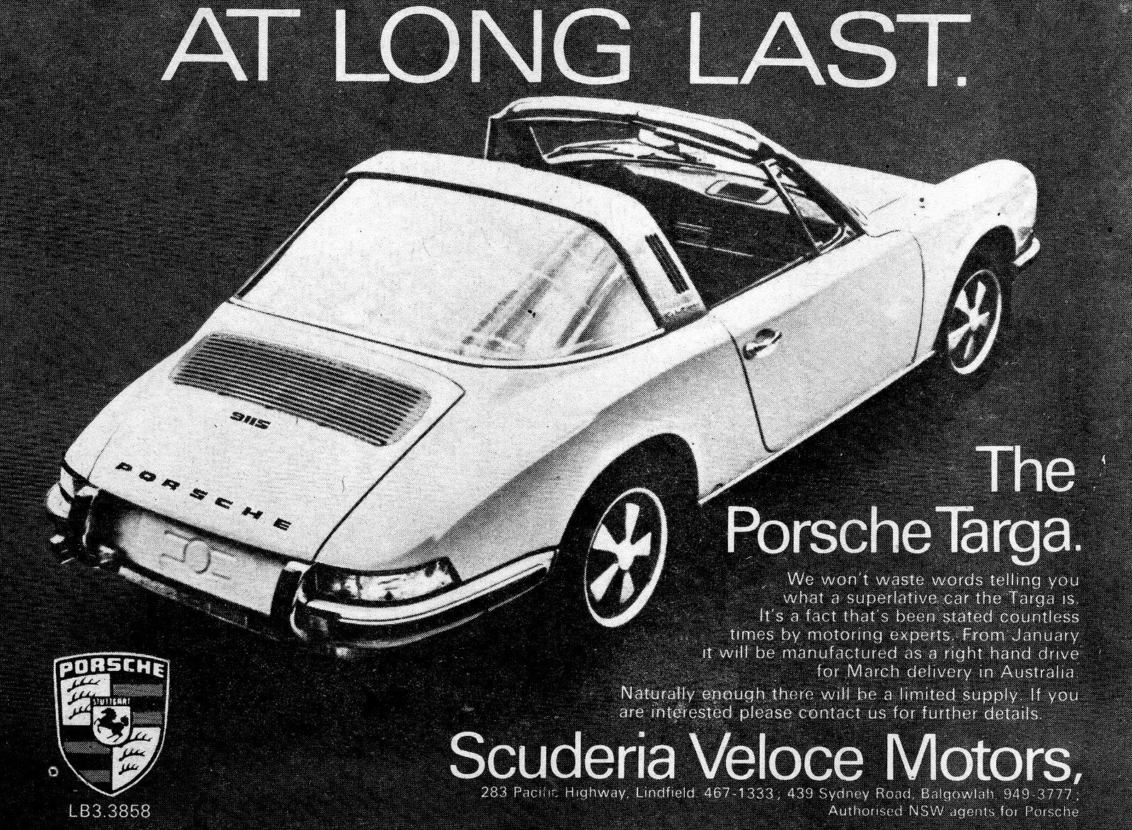 1973 Porsche Targa Scuderia Veloce Motors 